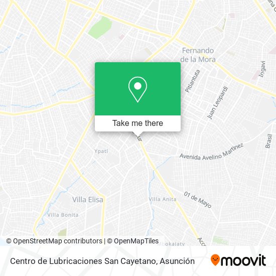 Centro de Lubricaciones San Cayetano map