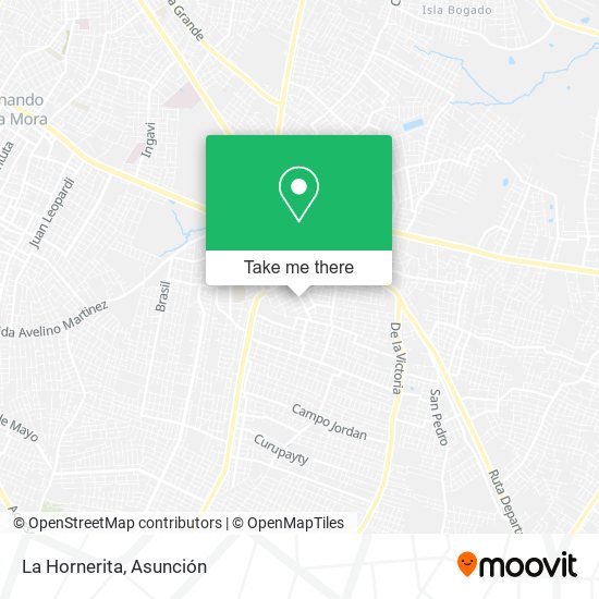 Mapa de La Hornerita
