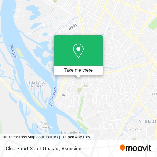 Club Sport Sport Guarani map