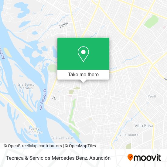 Mapa de Tecnica & Servicios Mercedes Benz