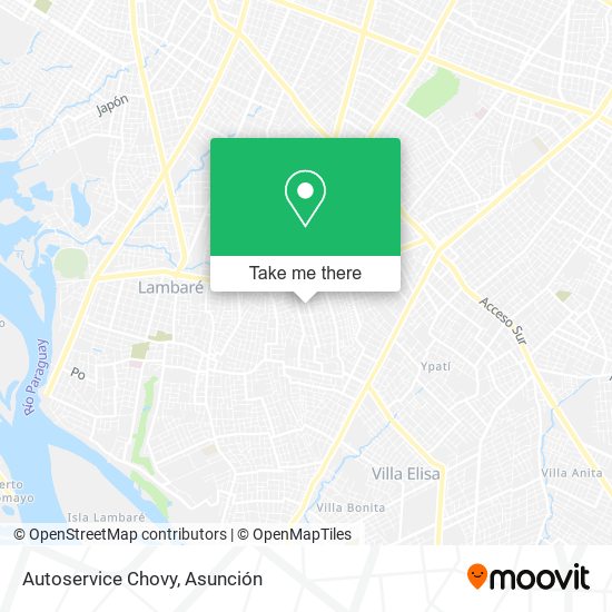 Autoservice Chovy map