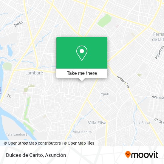Mapa de Dulces de Carito