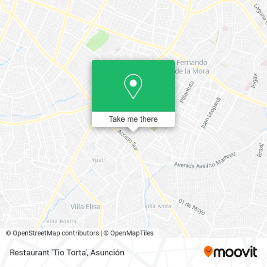 Restaurant 'Tio Torta' map