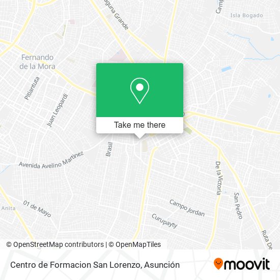 Centro de Formacion San Lorenzo map
