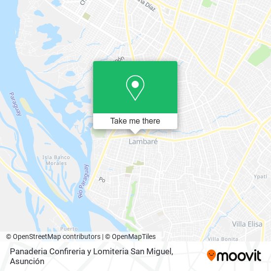 Mapa de Panaderia Confireria y Lomiteria San Miguel