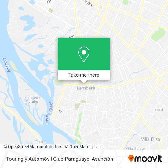 Touring y Automóvil Club Paraguayo map