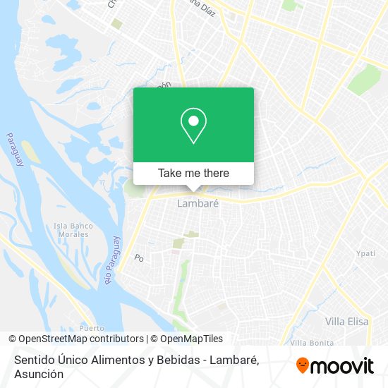 Mapa de Sentido Único Alimentos y Bebidas - Lambaré