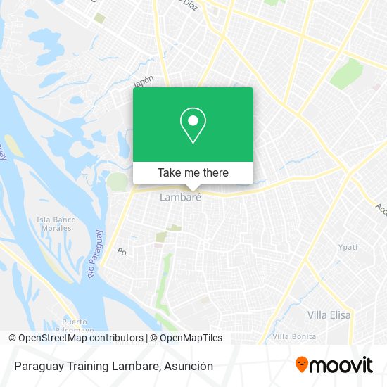 Paraguay Training Lambare map