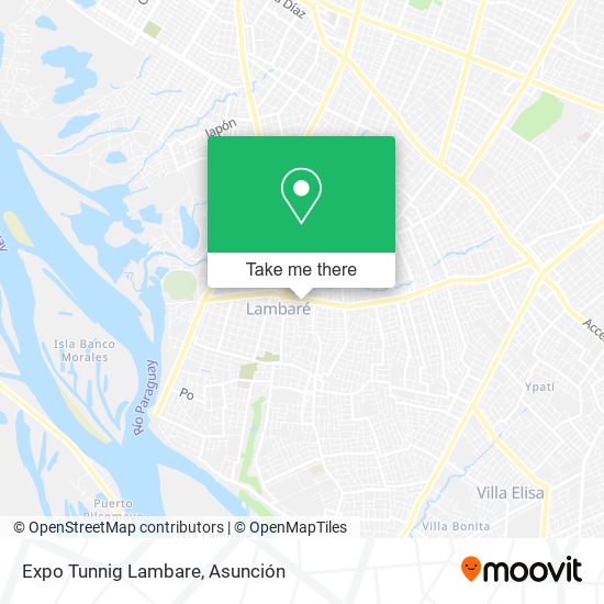 Mapa de Expo Tunnig Lambare