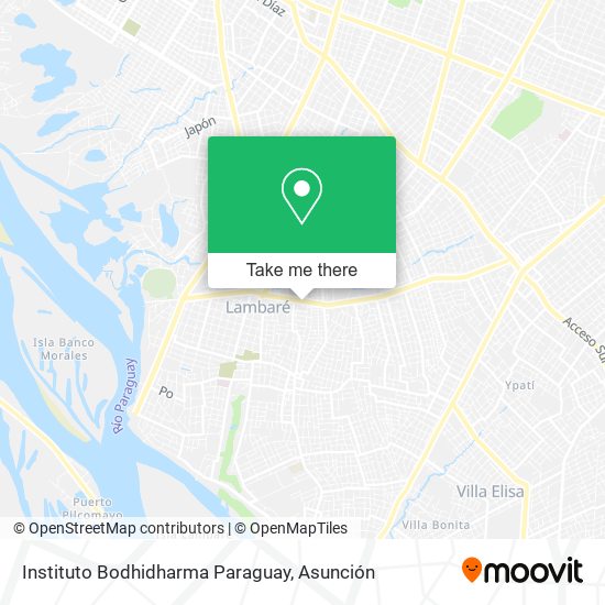Instituto Bodhidharma Paraguay map