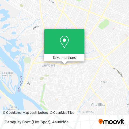 Paraguay Spot (Hot Spot) map