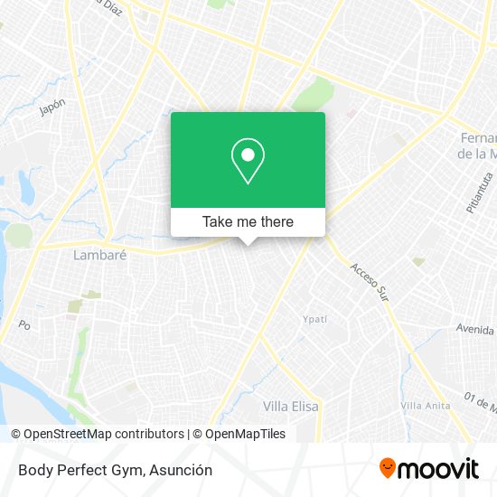 Body Perfect Gym map