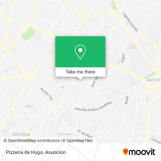 Mapa de Pizzeria de Hugo