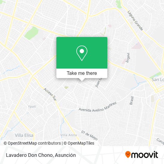 Lavadero Don Chono map