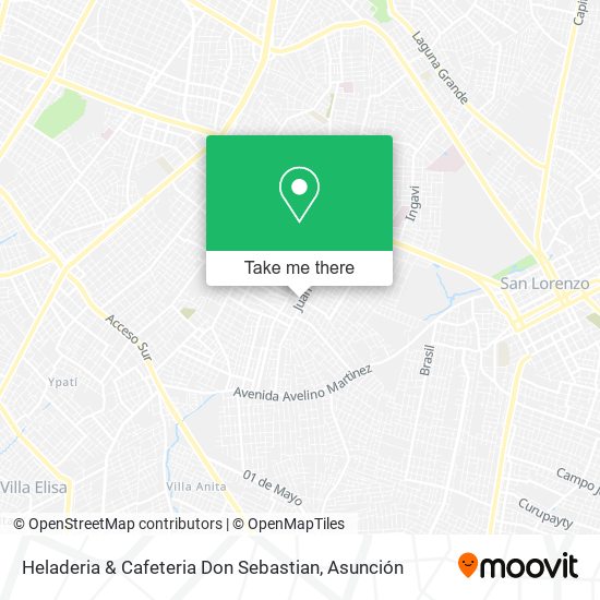 Heladeria & Cafeteria Don Sebastian map