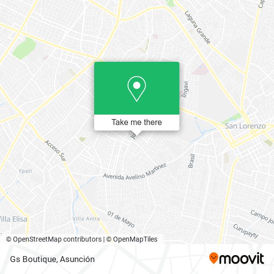 Mapa de Gs Boutique