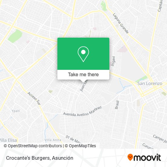 Mapa de Crocante's Burgers