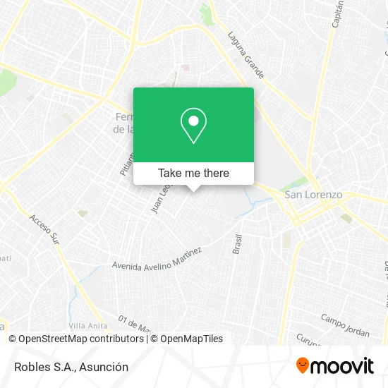Robles S.A. map