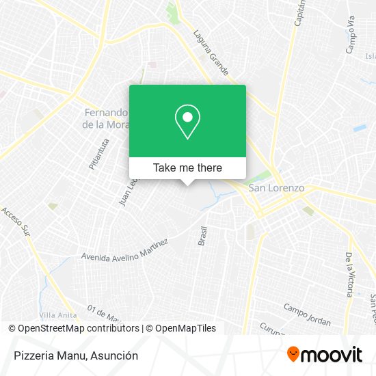 Mapa de Pizzeria Manu