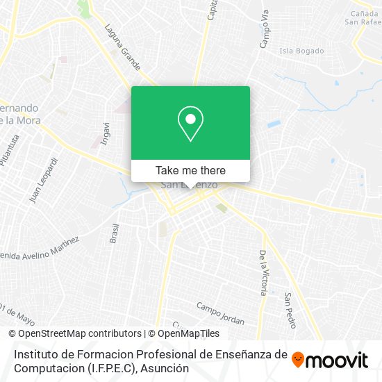 Instituto de Formacion Profesional de Enseñanza de Computacion (I.F.P.E.C) map