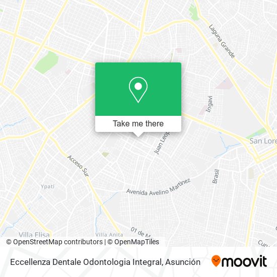 Mapa de Eccellenza Dentale Odontologia Integral