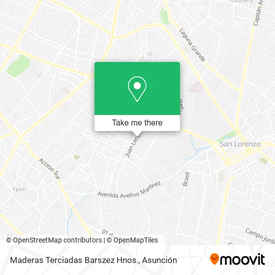 Maderas Terciadas Barszez Hnos. map