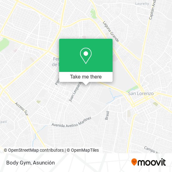 Body Gym map