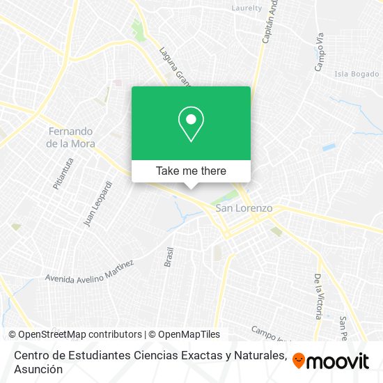 Mapa de Centro de Estudiantes Ciencias Exactas y Naturales