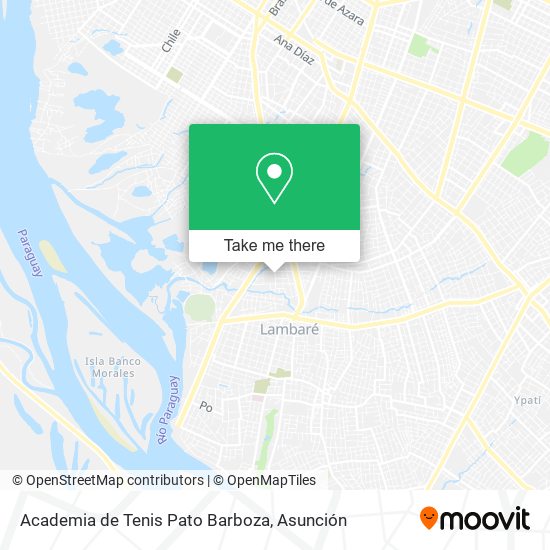 Academia de Tenis Pato Barboza map