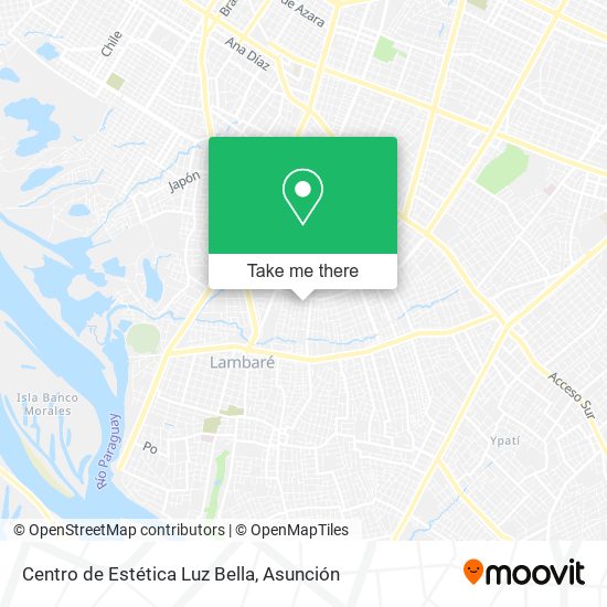 Mapa de Centro de Estética Luz Bella