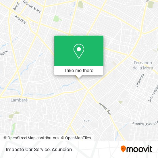 Impacto Car Service map