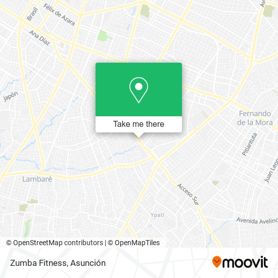Mapa de Zumba Fitness