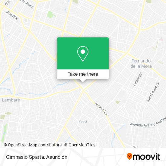 Mapa de Gimnasio Sparta