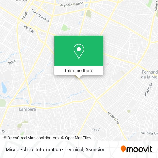 Micro School Informatica - Terminal map