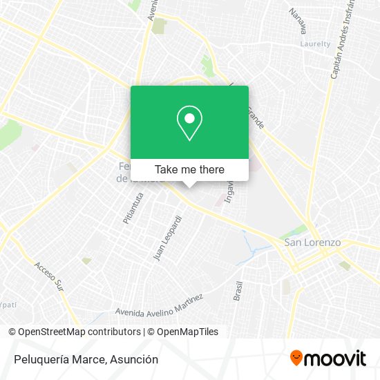 Mapa de Peluquería Marce