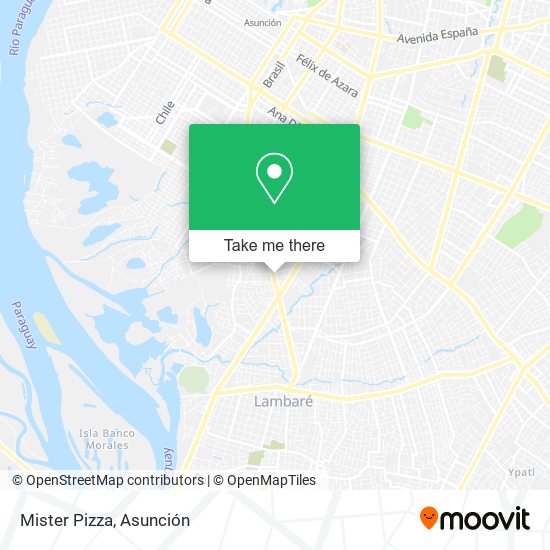 Mister Pizza map