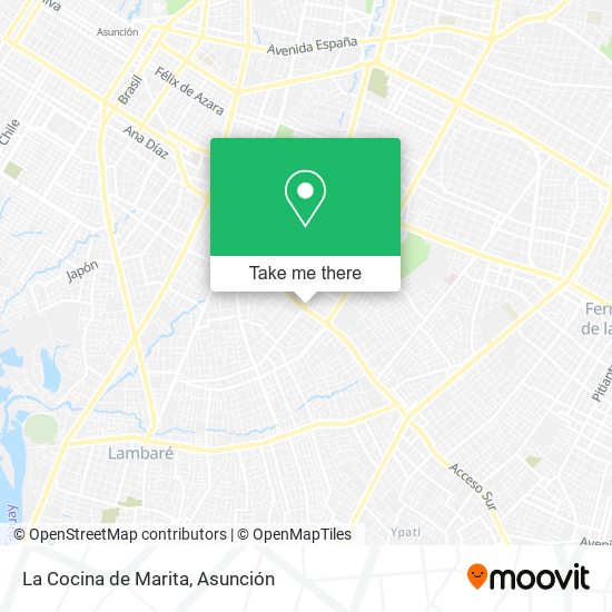 Mapa de La Cocina de Marita
