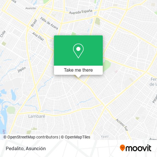 Mapa de Pedalito