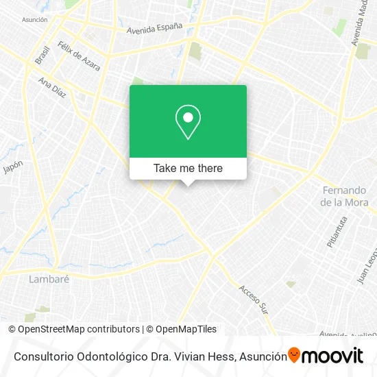 Consultorio Odontológico Dra. Vivian Hess map