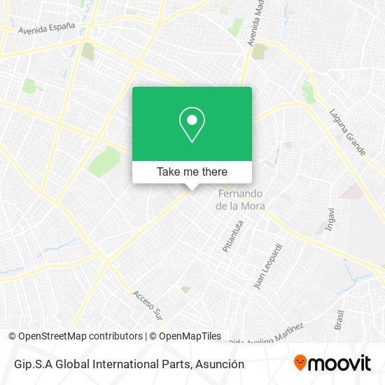 Gip.S.A Global International Parts map