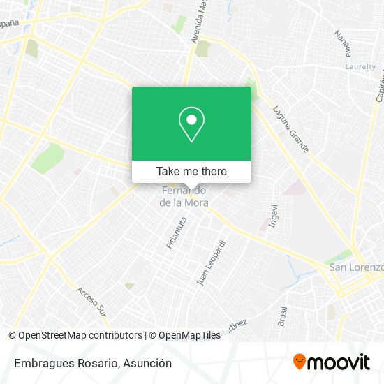 Embragues Rosario map