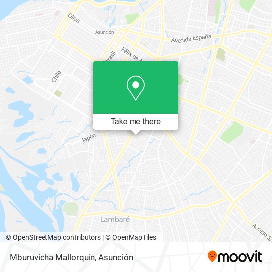 Mburuvicha Mallorquin map