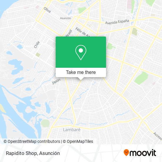 Rapidito Shop map