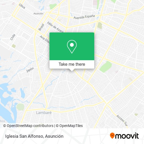 Mapa de Iglesia San Alfonso