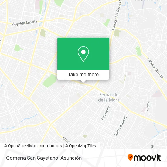 Gomeria San Cayetano map