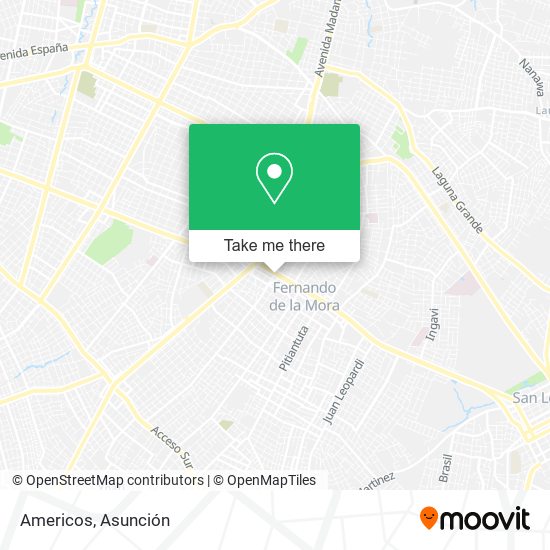 Mapa de Americos