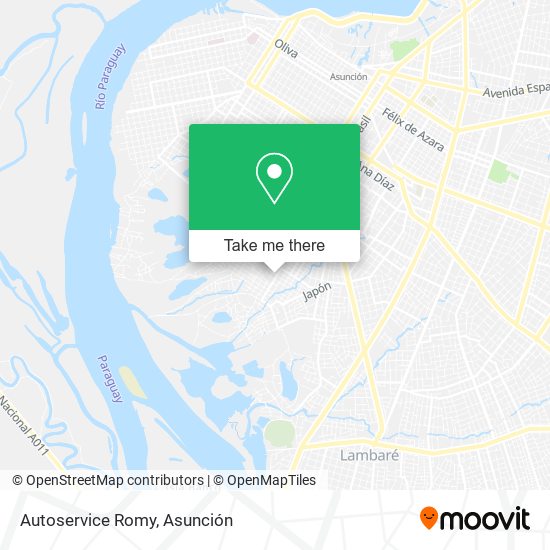 Autoservice Romy map