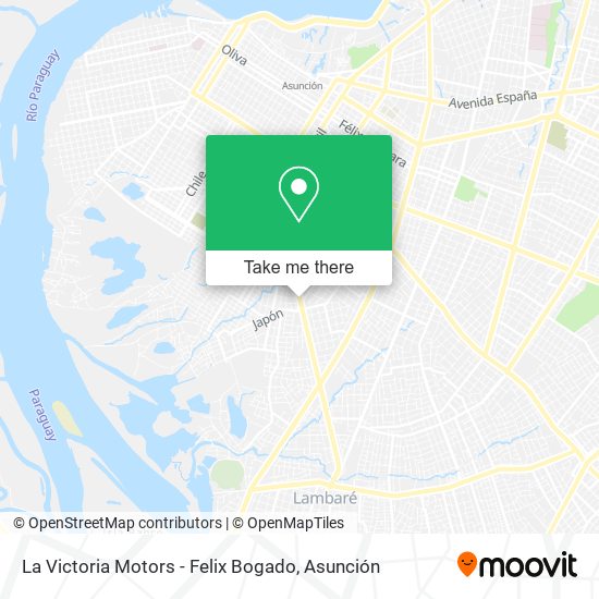 La Victoria Motors - Felix Bogado map