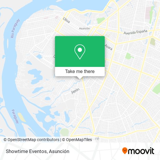 Showtime Eventos map