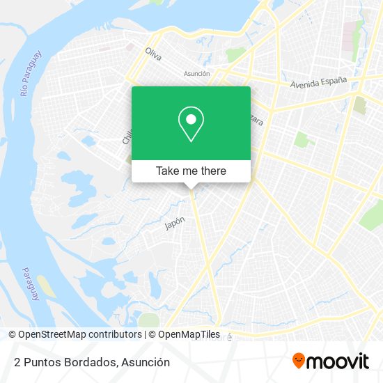 Mapa de 2 Puntos Bordados